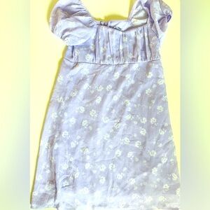 Art Class Floral Lavender Dress
